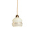 Small hanging lamp, light yellow glass on a cord