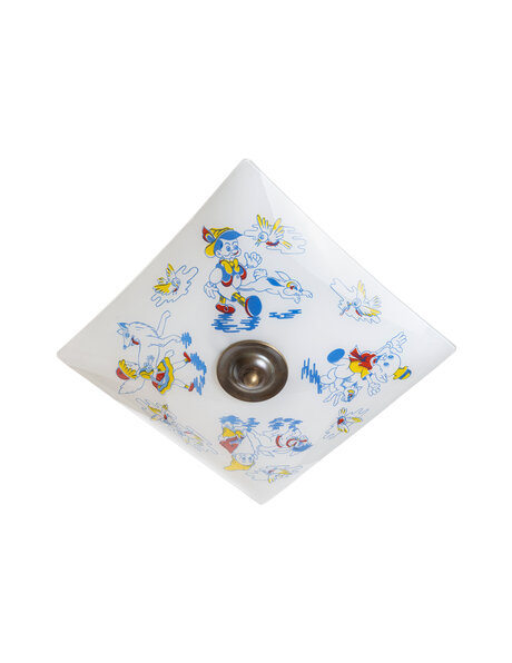 Vintage hanglamp, kinderkamer, Pinokkio en anderen