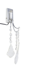 Chroom Kleurige Wandlamp met Strass 5-1664