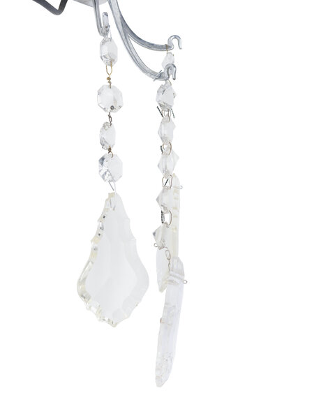 Small wall lamp, with glass beads