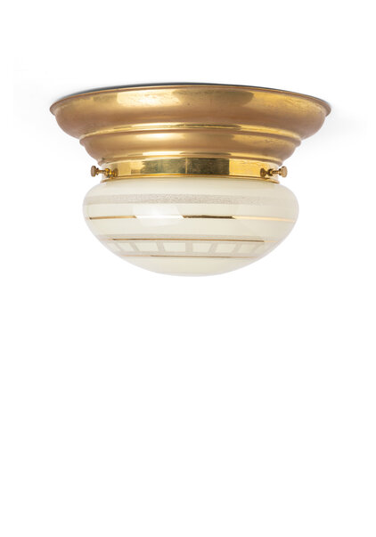 Brass Ceiling Lamp, Classic Model, 1940s