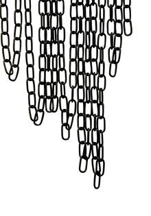 Lamp Chain, Black, 2.0 x 1.0 cm