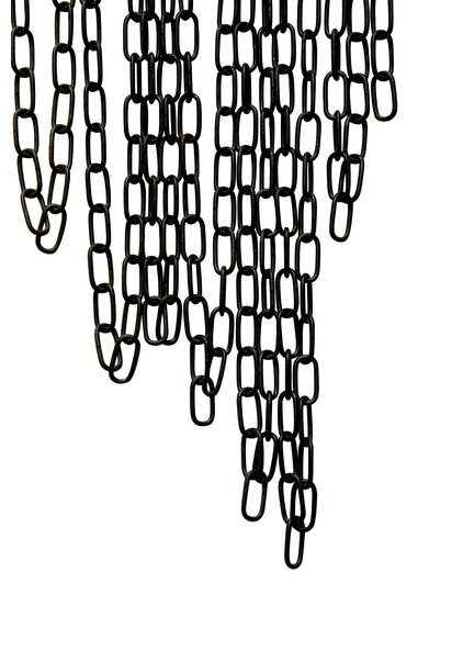 Lamp Chain, Black, 2.0 x 1.0 cm