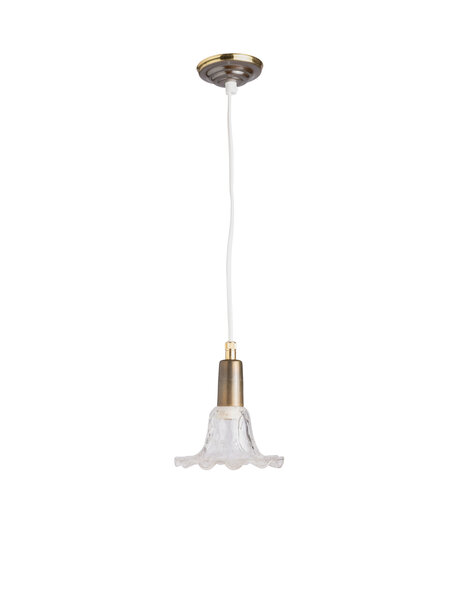 Very small hanging lamp, volcano glass flower