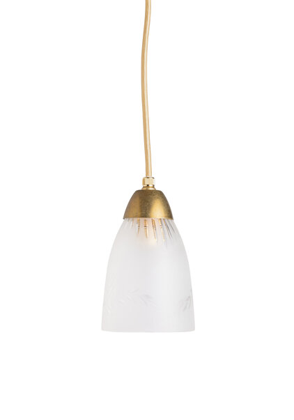 Classic Hanging Lamp, Cut Glass Chalice