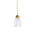 Classic hanging lamp, cut frosted glass