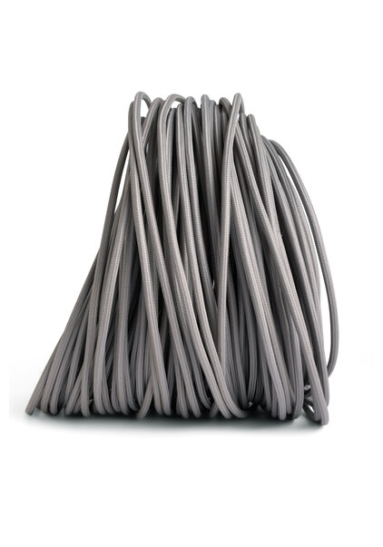 Lamp Wire, with Light Grey Textile Cover, 2 core