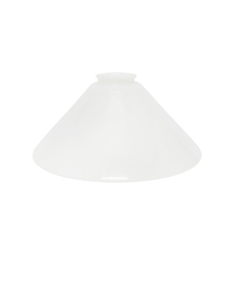 Small lampshade, matt white glass, 24.5 cm (9.6 inch)