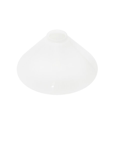 Small lampshade, matt white glass, 24.5 cm (9.6 inch)