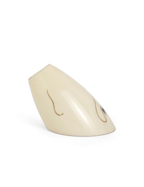 Vintage lampenkap, licht geel, schuin