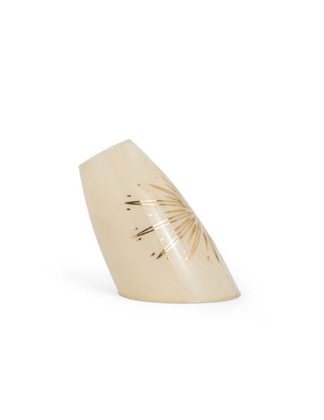 Light yellow glass lampshade, vintage