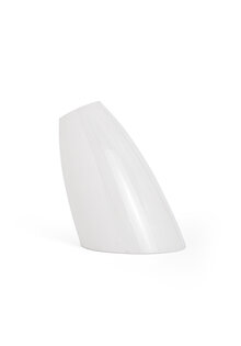 Glass Lampshade, White, Vertical Line