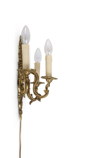 Landelijke Wandlamp, Koper Kandelaar