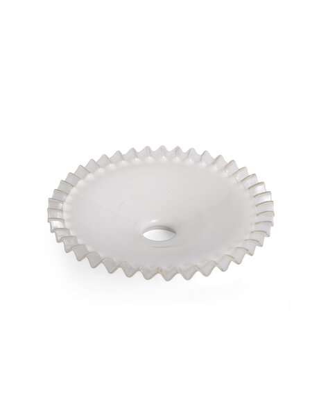 Witte glazen kap, industrieel model