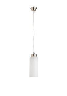 Vintage Hanglampje, Glazen Cilinder met Verticale Lijntjes