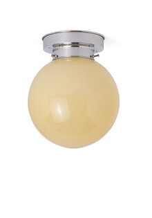 Plafondlamp, Licht Gele Glazen Bol
