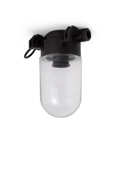 Industrial Ceiling Lamp, Bakelite Base