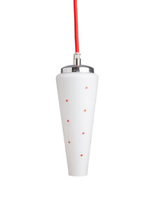 Small Hanging Lamp, Red Dots, 1960s