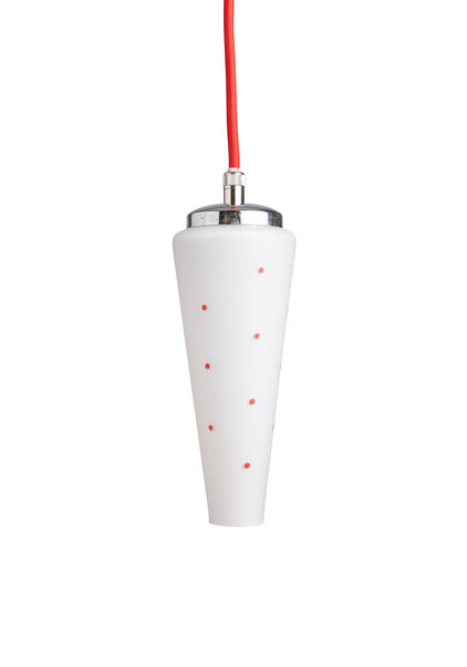 Small Hanging Lamp, Red Dots, 1960s