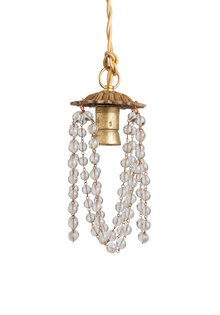 Klein Hanglampje met Heldere Kralen Ketting