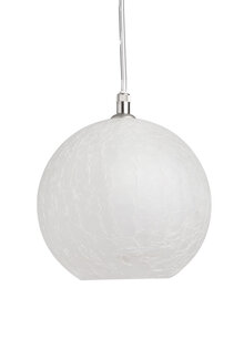 Small Hanging Lamp, Glass Ball, Spiderweb Glass, 1960s