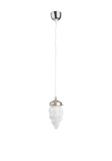 Small Hanging Lamp with Glass Flame Shade