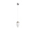 Small hanging lamp, white glass flame