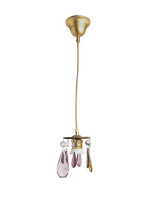 Kleine Hanglamp, Gekleurd Glazen Pegels