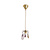 Small hanging lamp, colored glass icicles