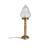Classic table lamp with frosted glass shade