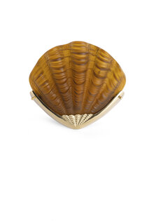 Art Deco Wall Lamp, Brown Shell