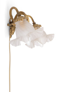 Classic Wall Lamp, Ram's Head with Two Shades