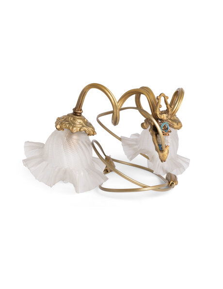 Antieke wandlamp, ramskop