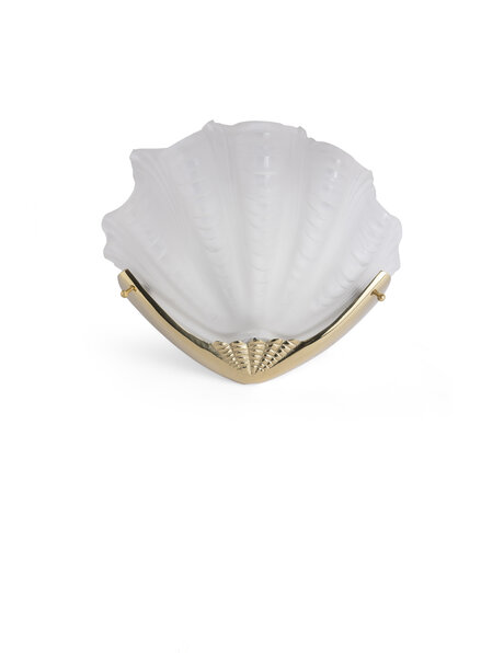 Oude wandlamp, Art Deco Schelp
