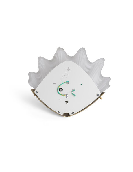 Oude wandlamp, Art Deco Schelp