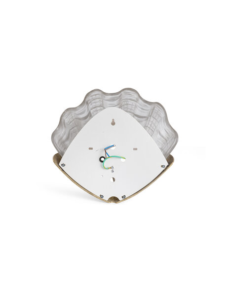 Old Art Deco wall lamp, frosted glass