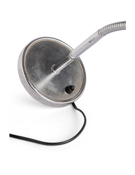 Wall lamp chrome, matt glass flame shade