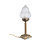 Old table lamp, quite classic, frosted glass shade