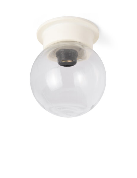 Plafondlamp, vintage, helder glas