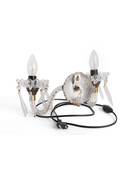 Wall Lamp with Venetian Glass Arms