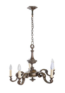Bronzen Kroonluchter, 5 Armen