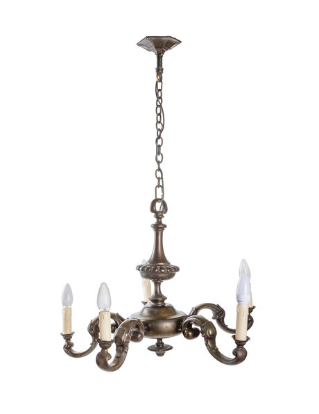 1940s chandelier, 5 arms