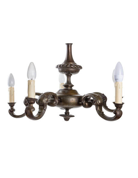 1940s chandelier, 5 arms