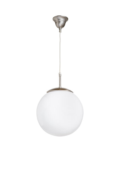 Oude Schoollamp, Witte Bol aan Snoer, Jaren 40