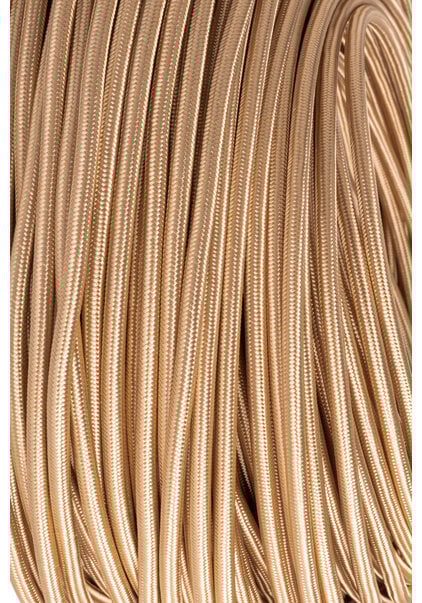 Cloth Covered Electrical Wire, Gold Colour