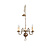 Old Chandelier, burnished ball crown