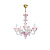 Small Venetian chandelier, pink glass