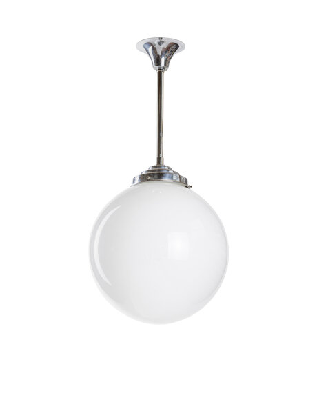 Witte lamp, lamp aan stang