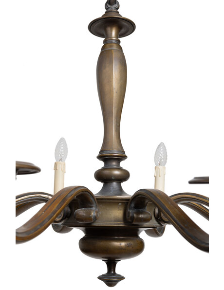 Bronze chandelier, 1930s