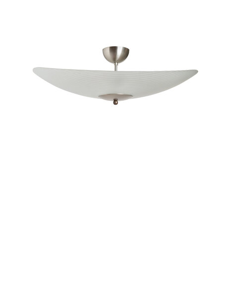 Hanglamp, glazen schaal, dichtbij plafond